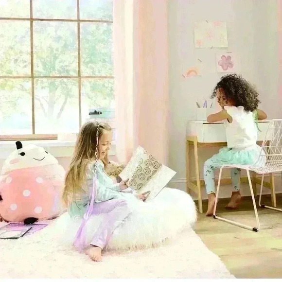 Big pink LadyBug Squishy Throw Pillow - Picture 2 of 4